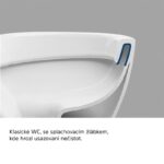 WC závesné kapotované, RIMLESS, 495x360x370, keramické, vr. sedátka CSS113S