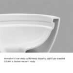 WC závesné kapotované, RIMLESS, 495x360x370, keramické, vr. sedátka CSS113S