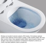 WC závesné kapotované, RIMLESS, 495x360x370, keramické, vr. sedátka CSS113S