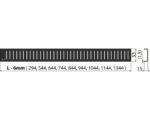 Rošt pre líniový podlahový žľab 950 mm, čierna matná, PURE-950BLACK