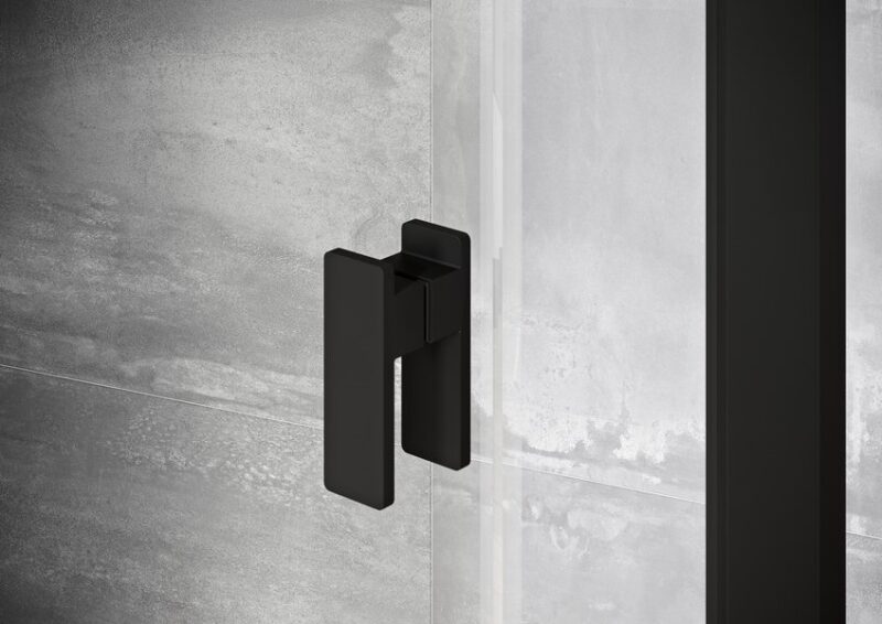 Sprchové dvere RAVAK Nexty NDOP1 900mm, čierna/Transparent, 03O70300Z1