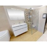 MEREO Sedátko do sprchy, duroplast, biele