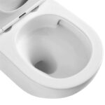 WC závesné kapotované, Smart Flush RIMLESS, 495x360x370, keramické, vr. sedátka, biela, CSS113S