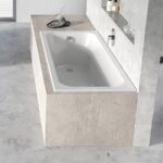 Obdĺžniková vaňa CHROME SLIM 150x70 cm, snehobiela