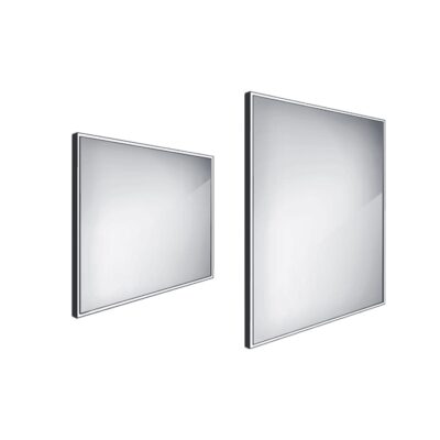 Nimco LED zrkadlo 800x700 mm, hliník/čierna, ZPC 13003-90