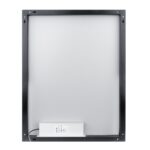 Nimco LED zrkadlo 800x700 mm, hliník/čierna