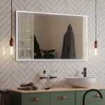 Nimco LED zrkadlo 800x700 mm, hliník/čierna