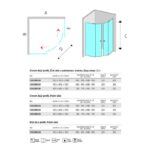 Sprchovací kút, LIMA, štvrťkruh, 90 cm, chróm ALU, sklo Číre