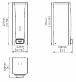 Dávkovač tekutého mydla, matný nerez