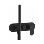 Podomietková batéria Ravak Eleganta, s prepínačom a setom, pre R-BOX, matná čierna