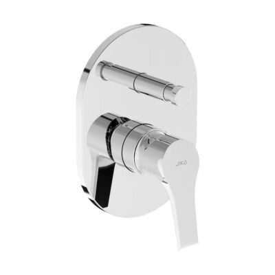 Jika CUBE Vaňová podomietková batéria s prepínačom, vr. mosadzného telesa, chróm