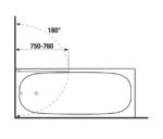 Jika NION Vaňová zástena 1150 mm Ľ/P, strieborný lesklý profil/číre sklo s úpravou Jika perla GLASS