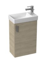 Jika PETIT Skrinka s umývadlom bez prepadu 400x230 mm, 1 Ľ/P dvere, jaseň
