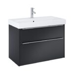 Jika PURE Skrinka s 2 zásuvkami, vr.umývadla 800x540x420 mm, čierna matná