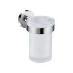 Jika MIO STYLE Držiak kefiek a pasty, matné sklo/chróm