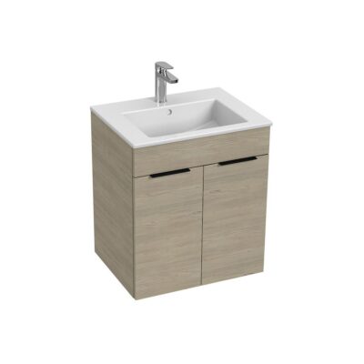 Jika Cube skrinka s umývadlom 550x430mm, 2 dvierka, jaseň