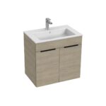 Jika CUBE Skrinka s umývadlom 650×430 mm, 2 dvere, jaseň