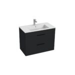 Jika CUBE Skrinka s umývadlom 800x430 mm, 2 zásuvky, matný antracit