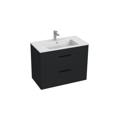 Jika CUBE Skrinka s umývadlom 800x430 mm, 2 zásuvky, matný antracit