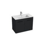 Jika CUBE Skrinka s umývadlom 800×430 mm, 2 dvierka, antracit mat