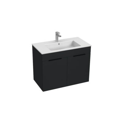 Jika CUBE Skrinka s umývadlom 800×430 mm, 2 dvierka, antracit mat