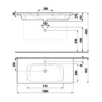 Jika MIO-N Umývadlo 100 cm, s prepadom a otvorom na batériu, biela
