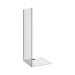 Jika NION Pevná stena 1000 mm, strieborný lesklý profil/arctic sklo s úpravou JIKA perla GLASS 6 mm