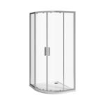 Jika NION Sprchový kút 900 mm štvrťkruh, strieborný lesklý profi/arctic sklo Jika perla GLASS 6 mm