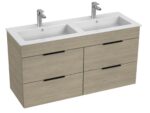 Jika CUBE Skrinka so 4 zásuvkami, vr. umývadla 1200x430 mm, jaseň