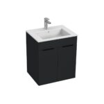 Jika CUBE Skrinka s umývadlom 550×430 mm, 2 dvere, matný antracit