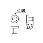 Jika MIO STYLE Háčik na uteráky, chróm