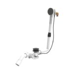 Jika TIGO Vaňová automatická výpusť s prepadom, sifón DN 40/50, výška 610 mm, čierna matná