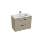 Jika CUBE Skrinka s umývadlom 800×430 mm, 2 zásuvky, jaseň