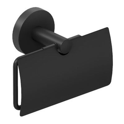 Jika MIO STYLE Držiak toaletného papieru s krytom, čierna matná