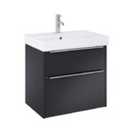 Jika PURE Skrinka s umývadlom 600 mm, 2 zásuvky, čierna matná