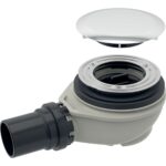 Vaničkový sifón Uniflex 90mm, sada s krytkami (pre vaničku s otvorom ø 90 mm), chróm