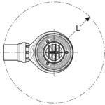 Vaničkový sifón Uniflex 90mm, sada s krytkami (pre vaničku s otvorom ø 90 mm), chróm