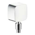 Hansgrohe PuraVida pripojenie hadice FixFit so spätným ventilom a guľovým kĺbom, chróm