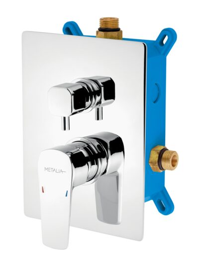 METALIA 58 Podomietková batéria s boxom 2 vývody, chróm