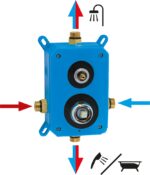 METALIA 58 Podomietková batéria s boxom 2 vývody, chróm