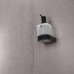 Nimco NIKAU dávkovač tekutého mydla, matné sklo/čierna mat