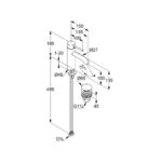 KLUDI BOZZ Umývadlová batéria 100, PUSH OPEN, kartáčované zlato