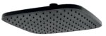 Hlavová sprcha 230x230 mm, čierna matná