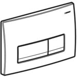 Geberit DELTA 50 Ovládacie tlačidlo pre dvojité splachovanie, čierna