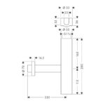 Flowstar Premium umývadlový sifón chróm