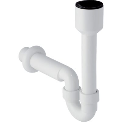 Sifón pre výlevku 50 mm, s nástennou rozetou, alpská biela