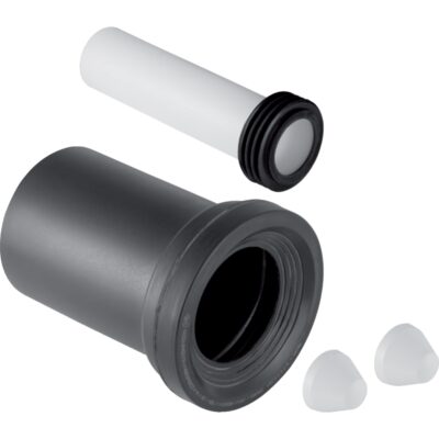 Pripájacia súprava pre závesné Wc, dĺžka: 18,5 cm, d=110mm, d1=45mm, matný chróm