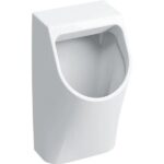 Pisoár Geberit Smyle, prívod zozadu, odtok dozadu: T=30cm, biela