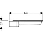 HG Cassetta´S Miska na mydlo, číra