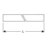 HG Rúrka priama bez lemu 500 mm, chróm